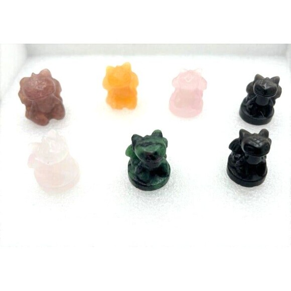 Other - Mini Gemstone Toothless Carvings - Your Choice